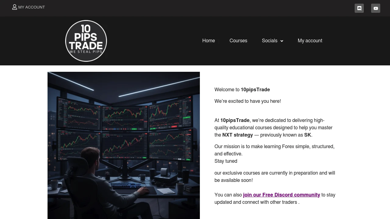 10Pips Website Screenshot