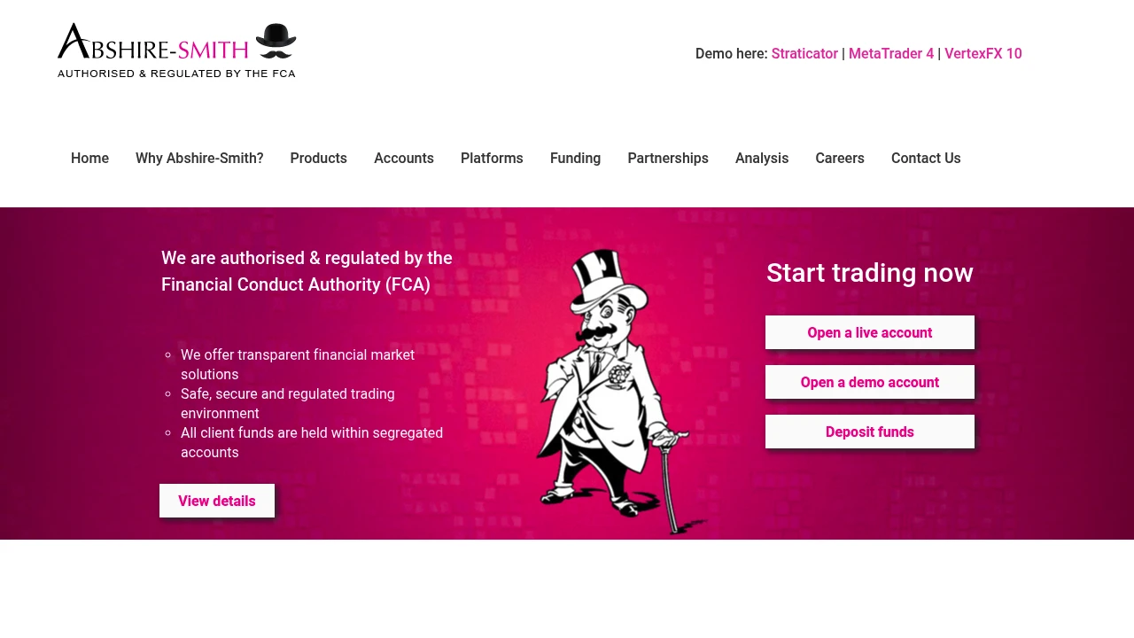 Abshire-Smith Website Screenshot