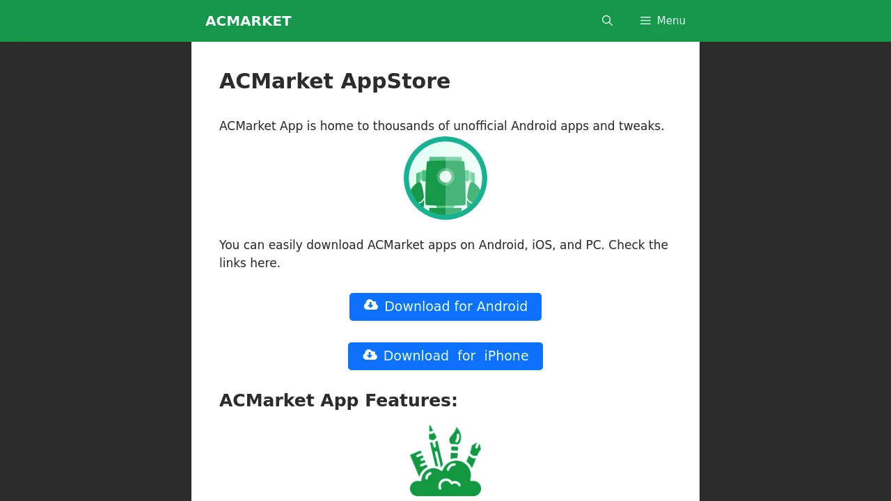 AC Markets Website Screenshot