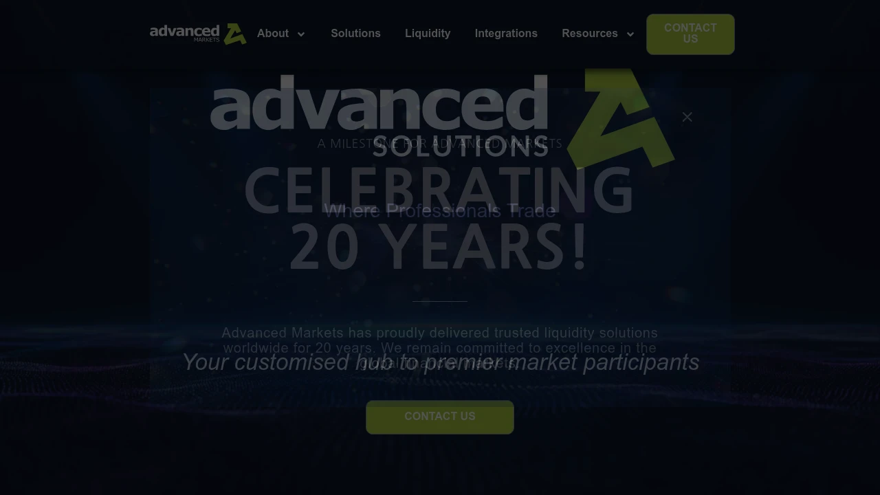 Advanced Markets Website Screenshot