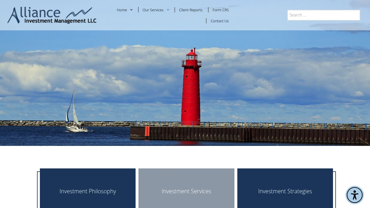 Alliance Investment Management Website Screenshot