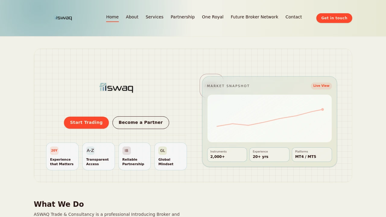 Aswaq Website Screenshot