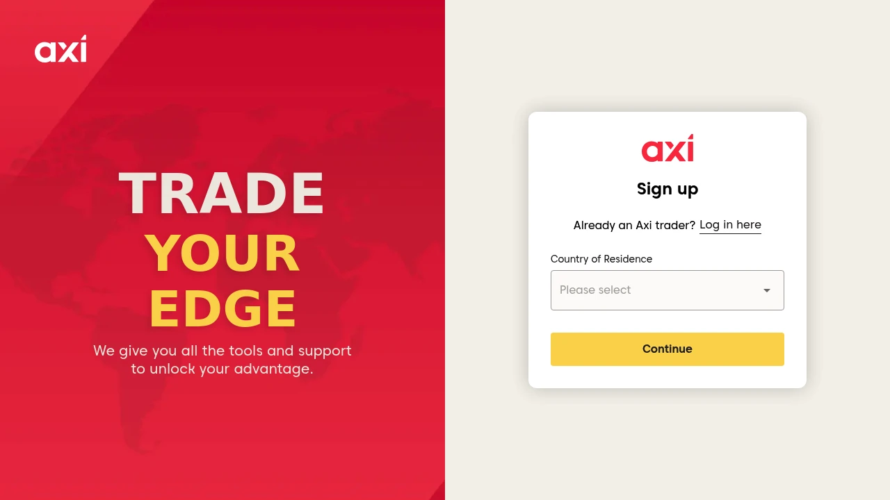 Axi Website Screenshot