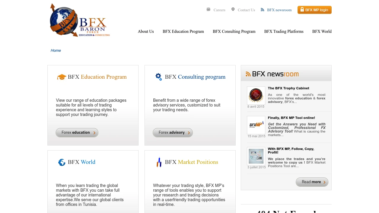 Baron Forex Website Screenshot