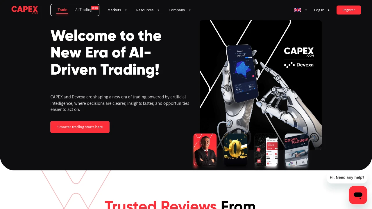 CAPEX.com Website Screenshot