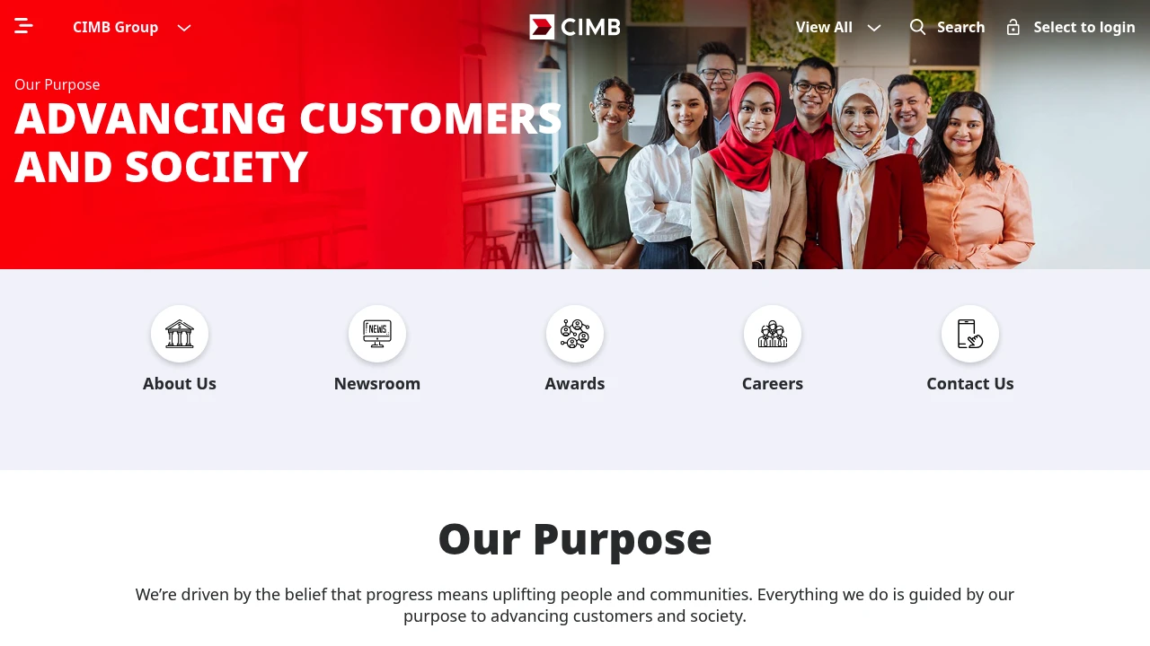 CIMB Securities Website Screenshot
