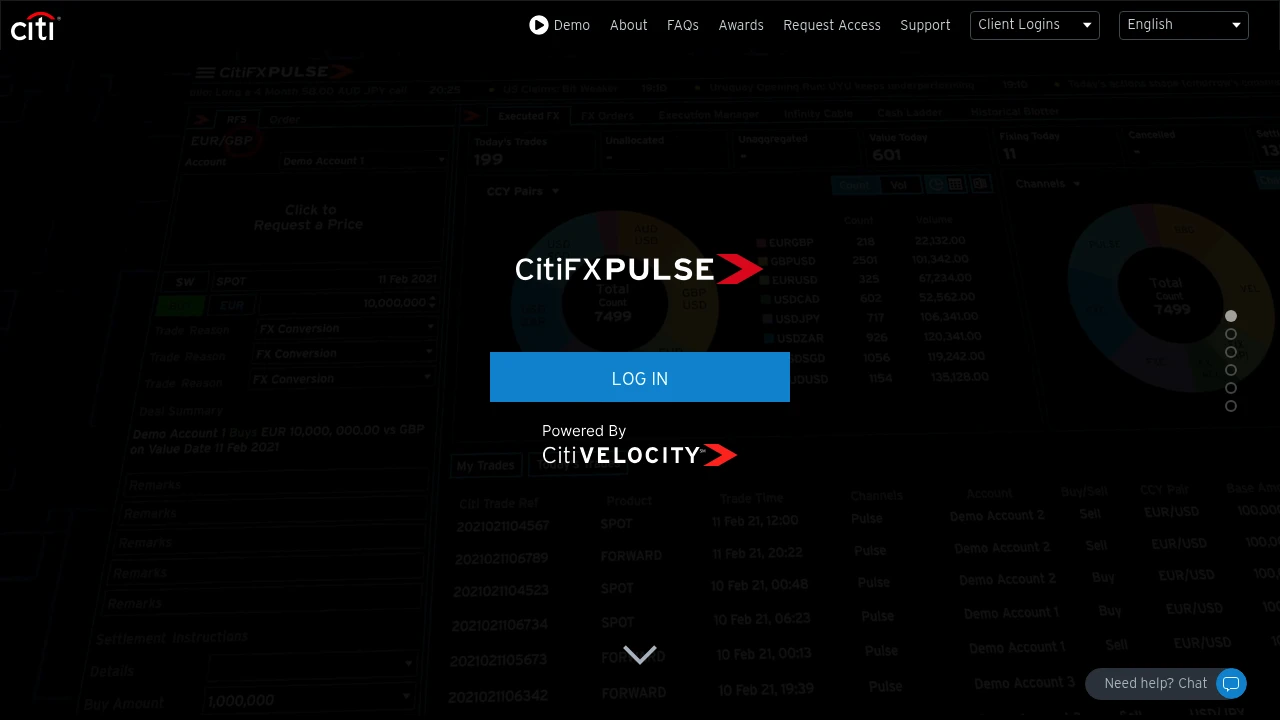 CitiFX Pro Website Screenshot