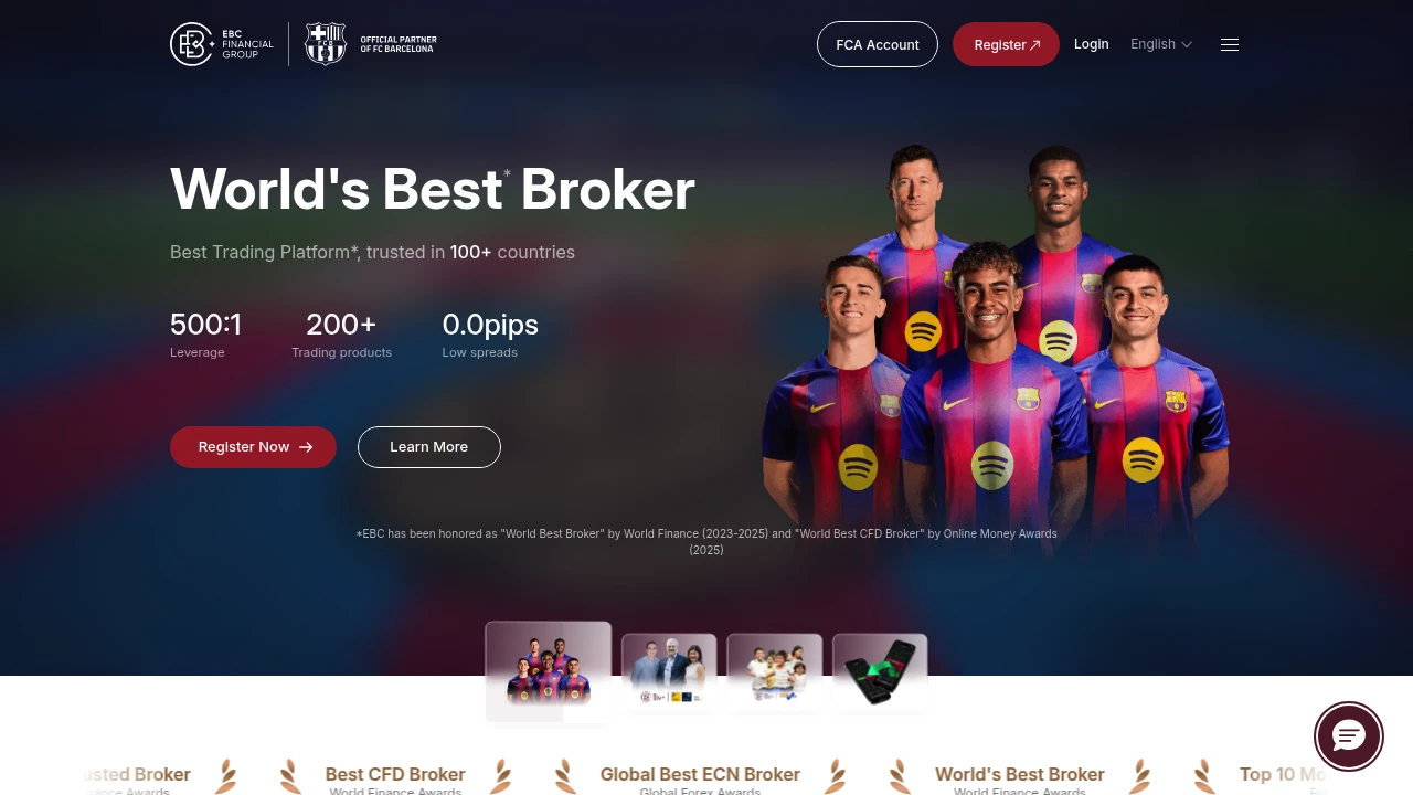EBC Website Screenshot