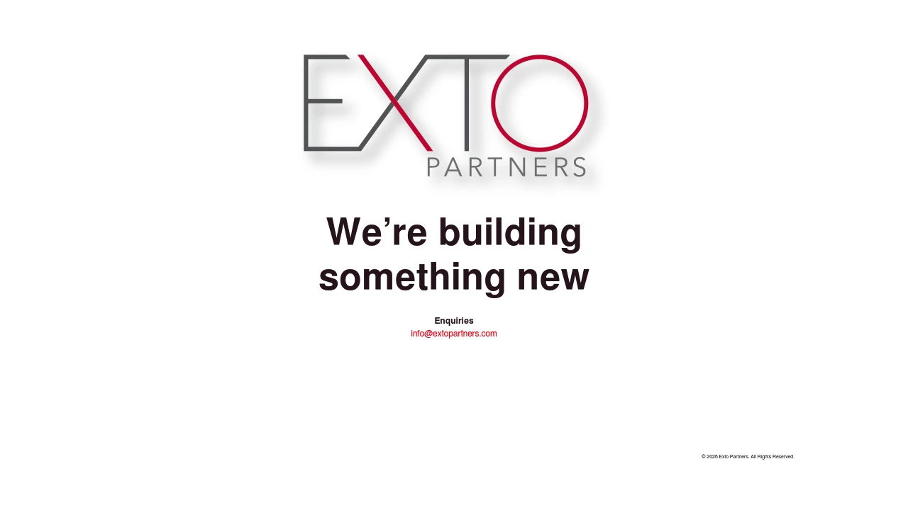 Exto Capital Website Screenshot