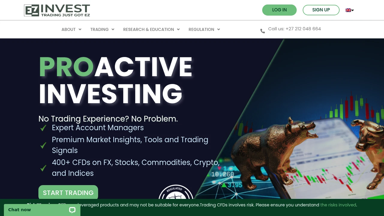 EZinvest Website Screenshot