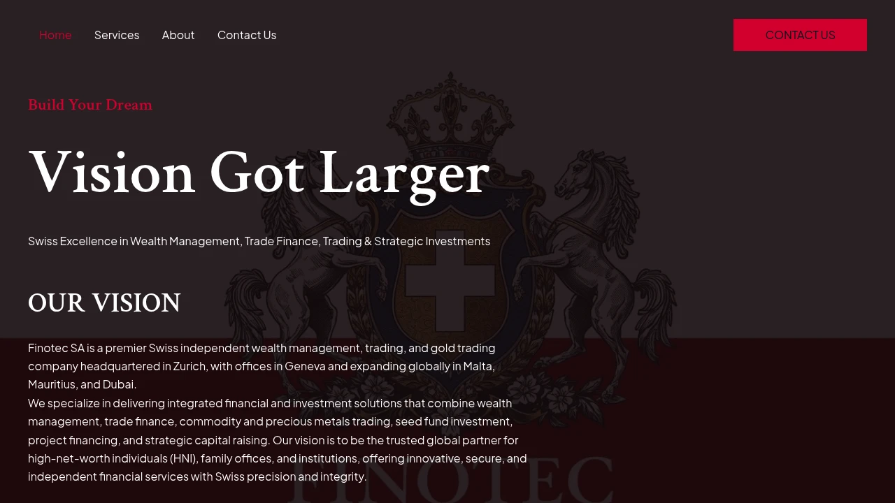 Finotec Website Screenshot