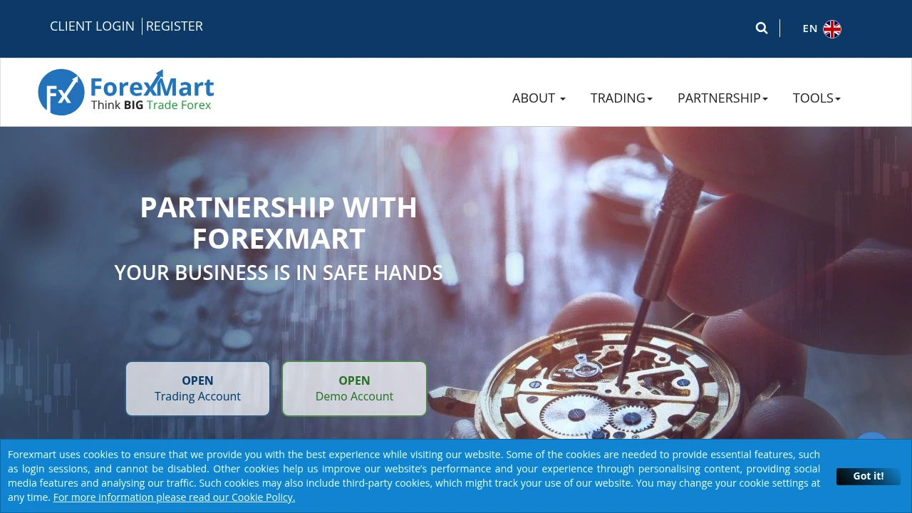 ForexMart Website Screenshot