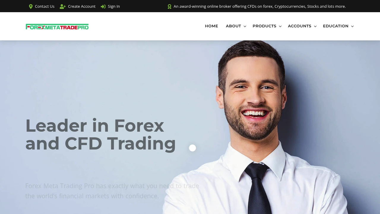 ForexMeta Website Screenshot