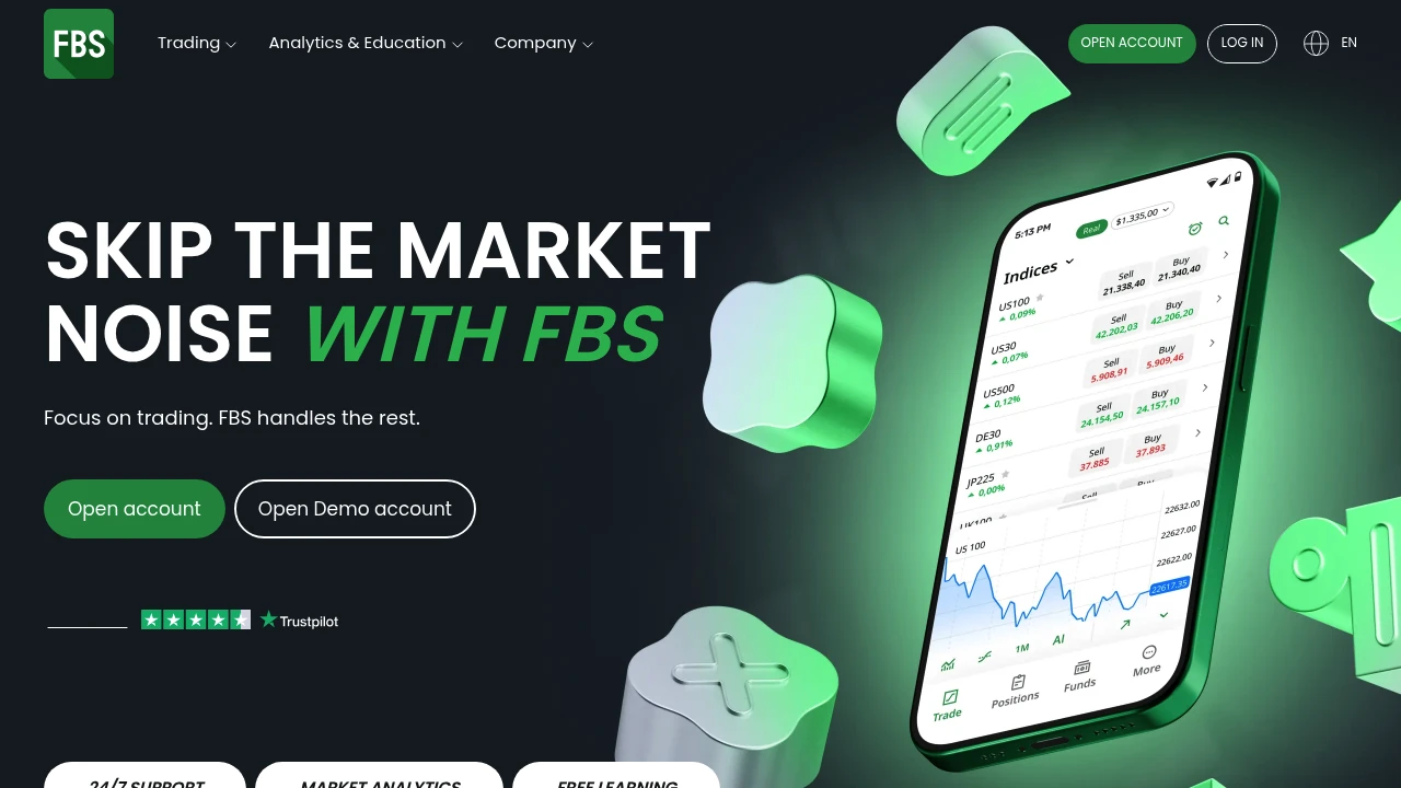 FXCBS Website Screenshot