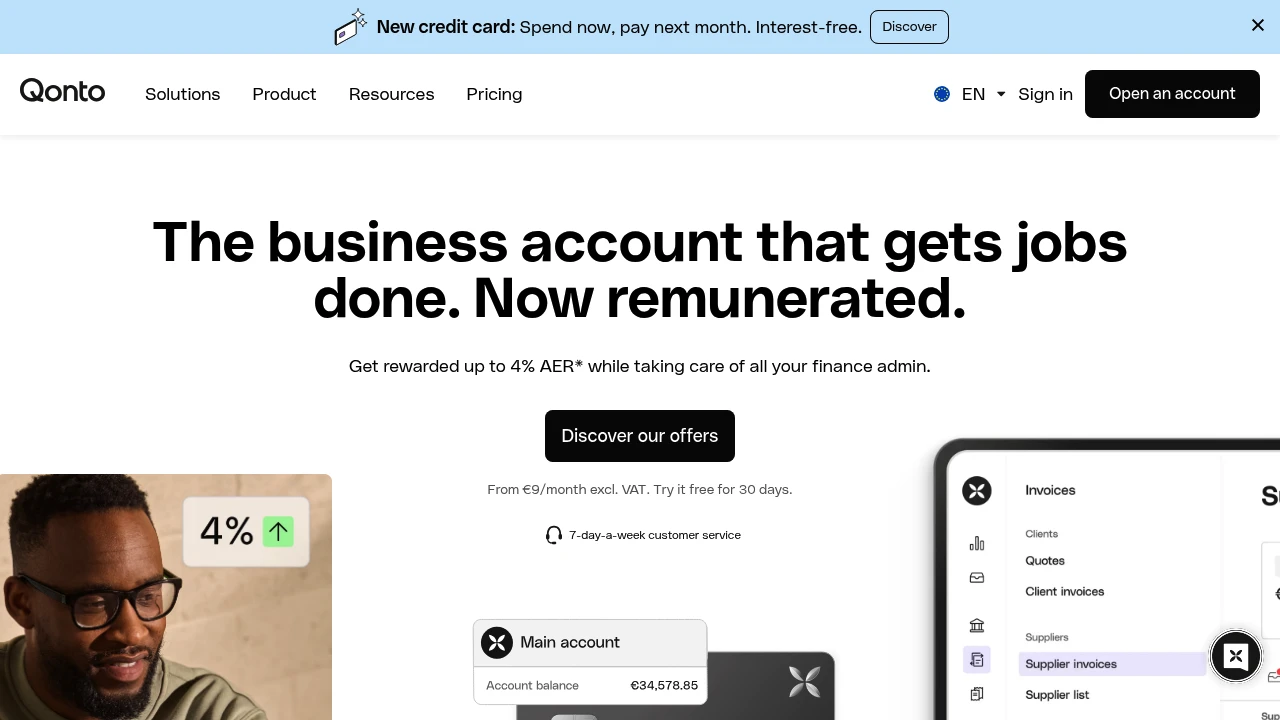 FXdirekt Bank Website Screenshot