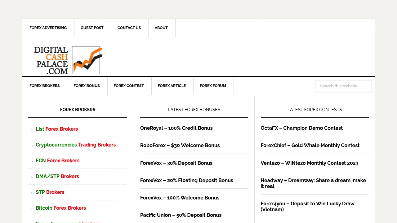 IBCFX Website Screenshot