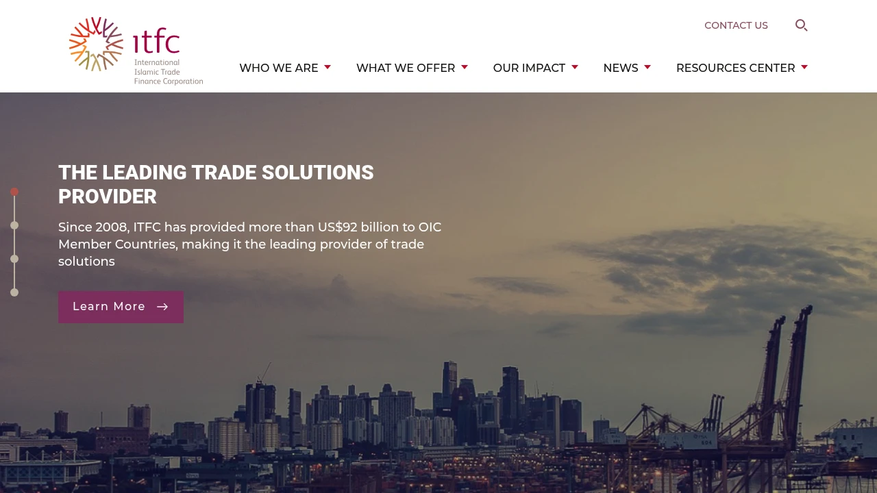 Islamic Trade Banc Website Screenshot