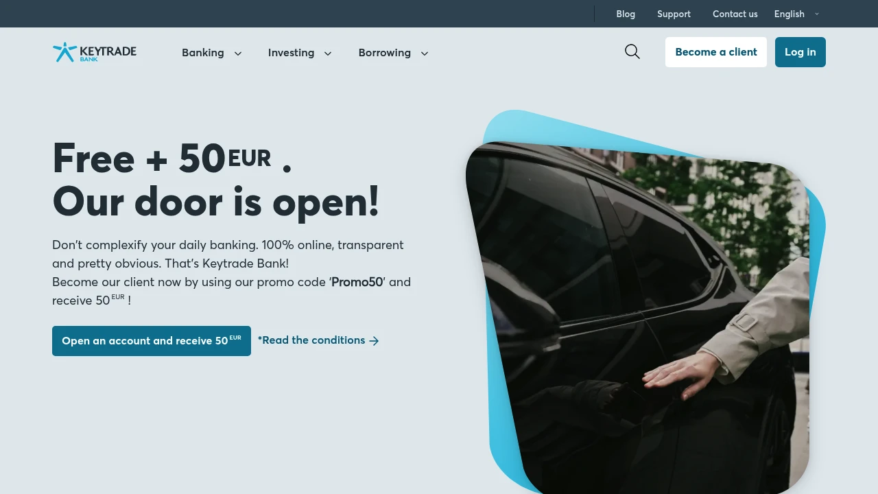 Keytrade Website Screenshot