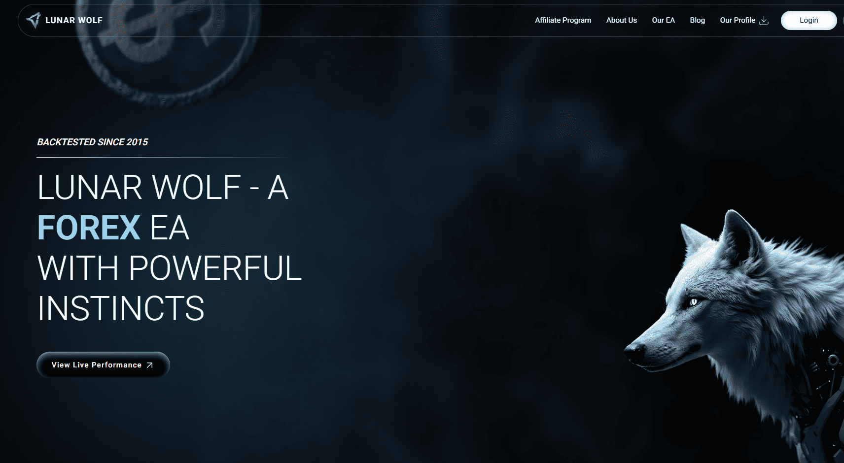 Lunarwolf Website Screenshot