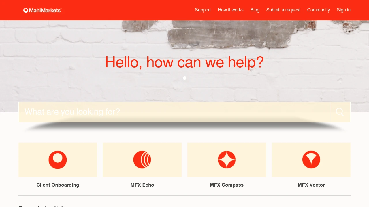 MahiFX Website Screenshot