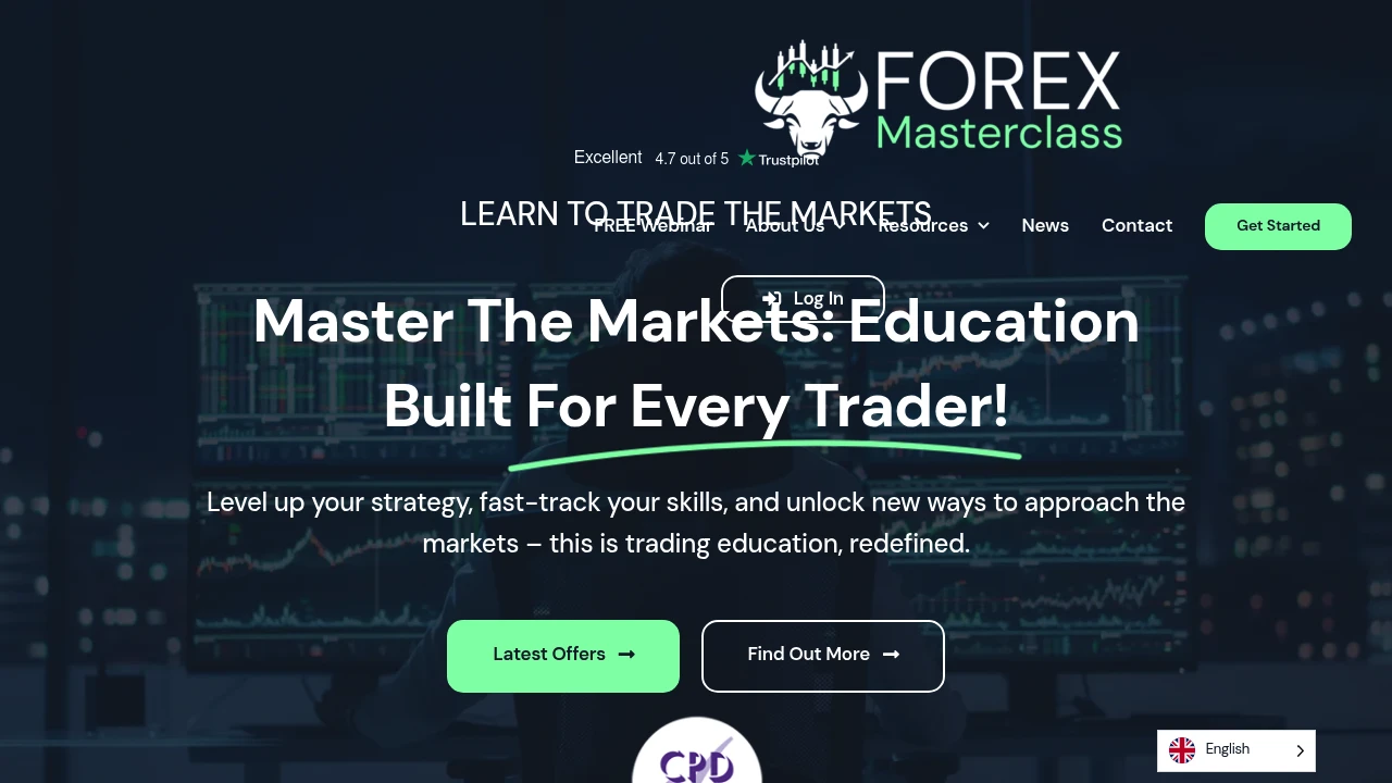 Master Forex Website Screenshot