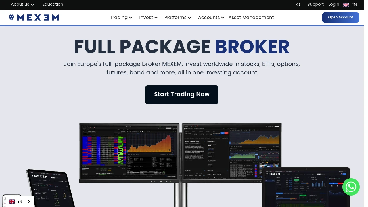MEXEM Website Screenshot
