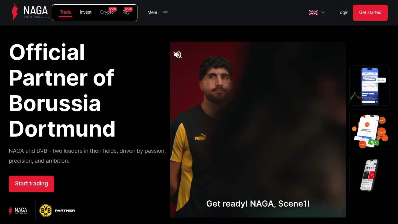 NAGA Website Screenshot