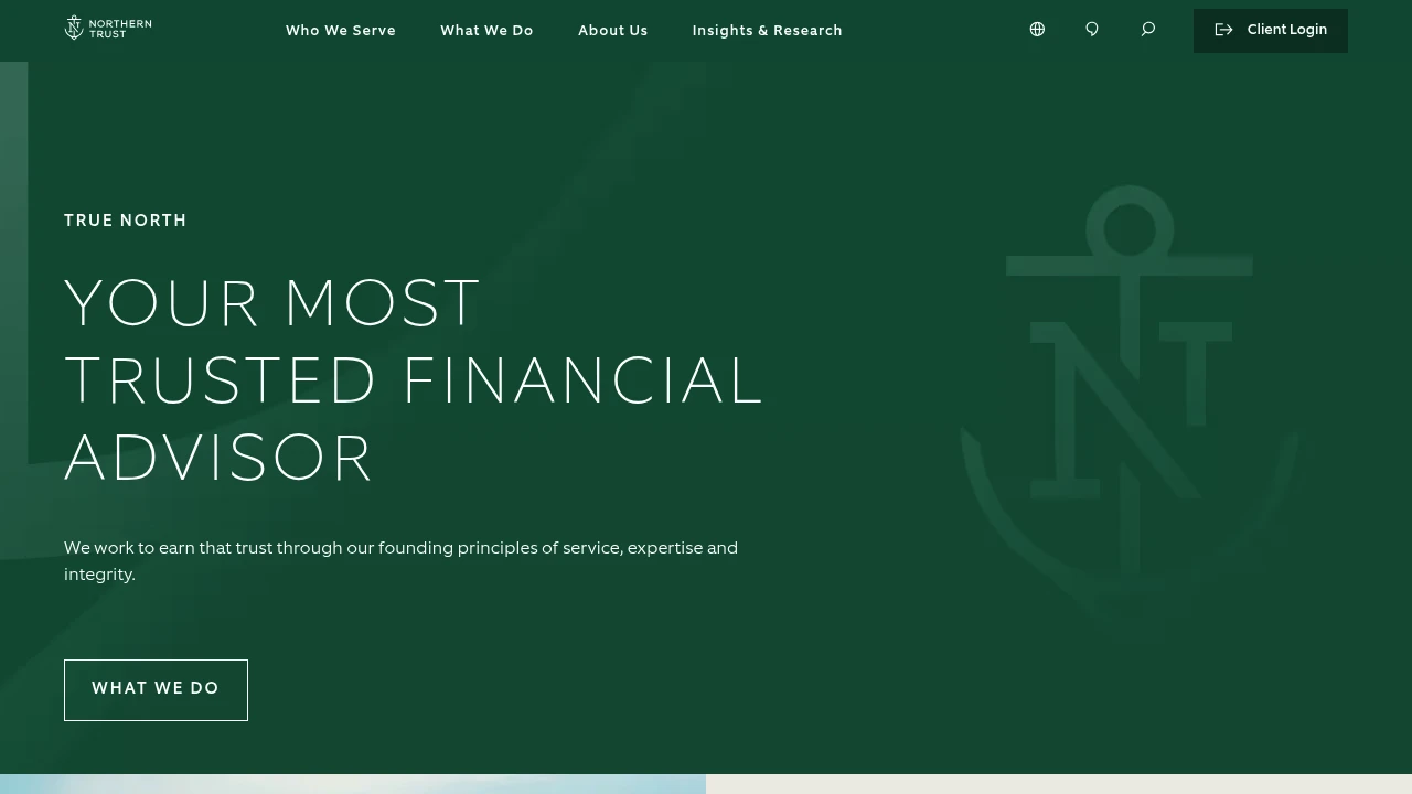 Northern Trust Website Screenshot