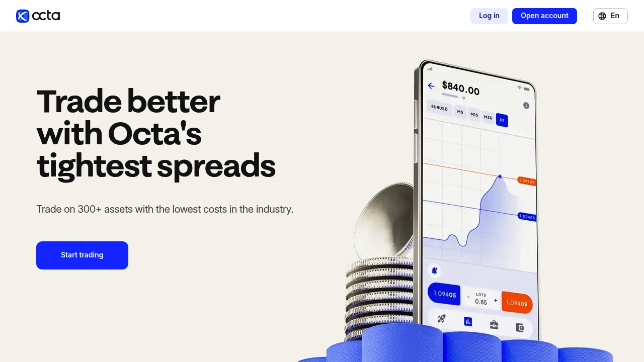 Octa Website Screenshot