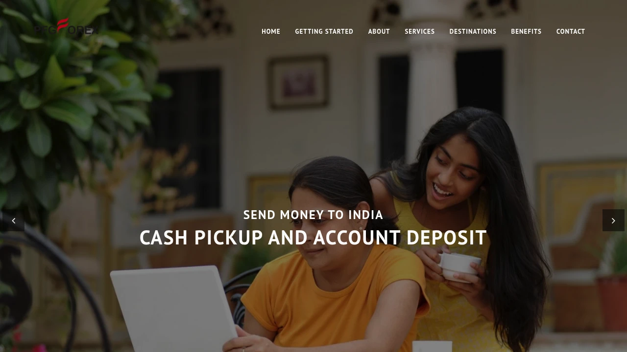 PFGFX Website Screenshot