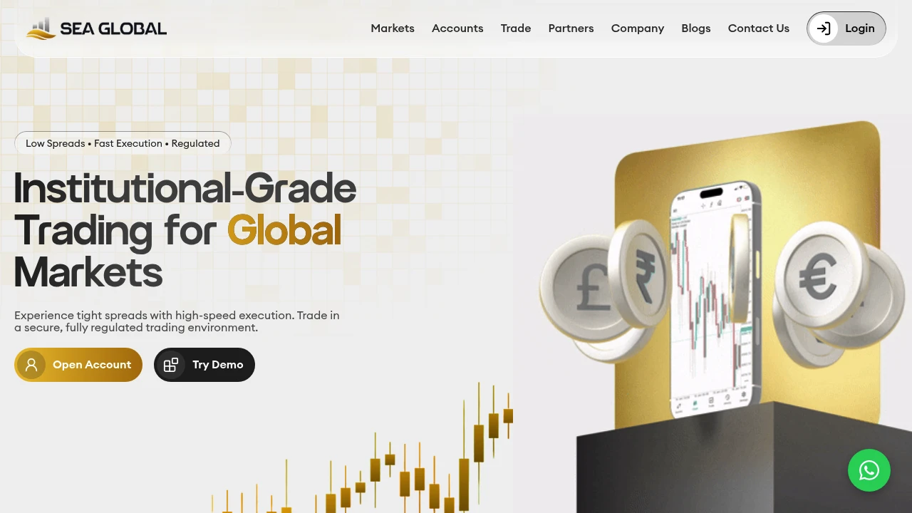 SeaGlobalFX Website Screenshot