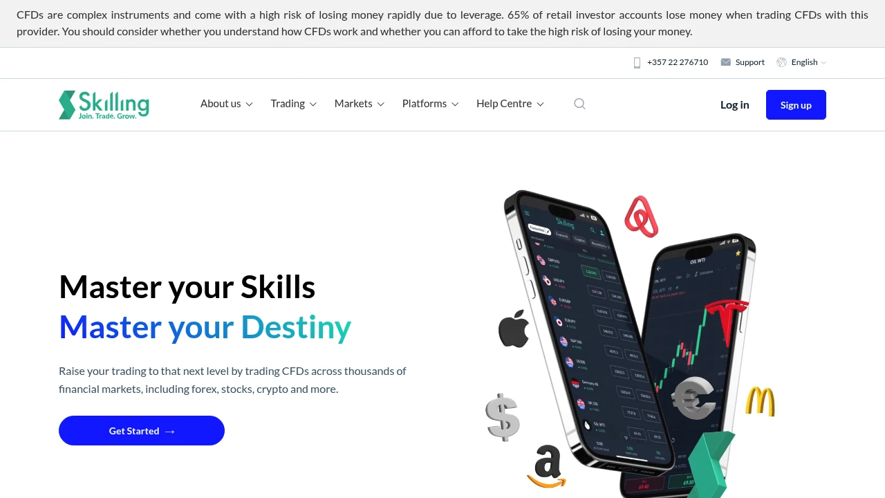 Skilling Website Screenshot
