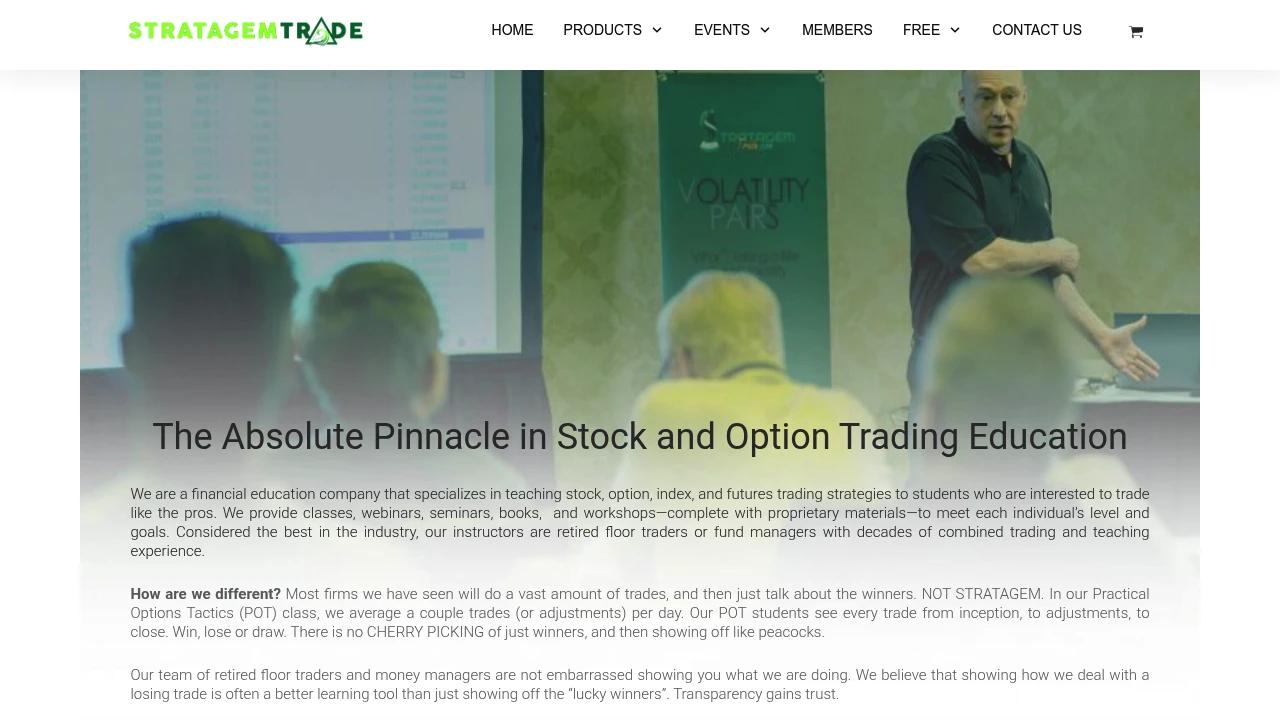 Strategem FX Website Screenshot