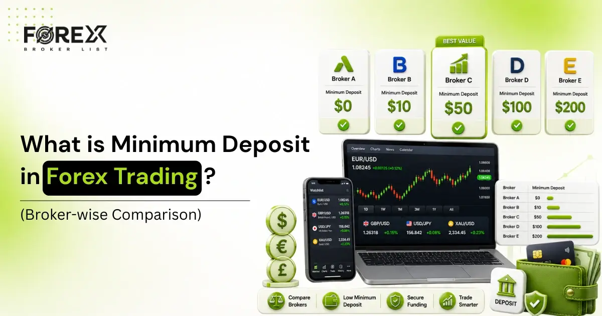 Minimum Deposit in Forex Trading: Broker-wise Comparison